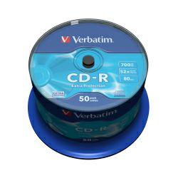 CD-R Verbatim 700MB 52× DataLife 50 pack spindle EP
