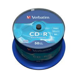 CD-R Verbatim 700MB 52× DataLife 50 pack spindle EP