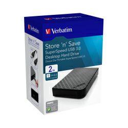 Verbatim 3.5" Storen Save 2TB HDD, USB3.0, crni