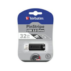Verbatim USB3.0 StorenGo PinStripe 32GB, crni