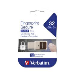 Verbatim Fingerprint Secure Drive 32GB, AES 256-bit hardware enkripcija, USB3.0