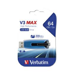 Verbatim USB3.0 StorenGo V3 64GB Max High Performance USB Drive (R/W: 300/70MB/sec)