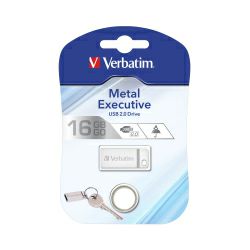 Verbatim USB2.0 StorenGo Metal Executive 16GB, srebrni