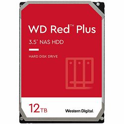 HDD NAS WD Red Plus (3.5, 12TB, 256MB, 7200 RPM, SATA 6 Gb/s)