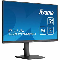 IIYAMA Monitor LED XUB2794HSU-B6 27” Full HD VA 1920 x 1080 @100Hz 250 cd/m² 4000:1 1ms HDMI DP USB Hub height, swivel, tilt, pivot (rotation both sides)