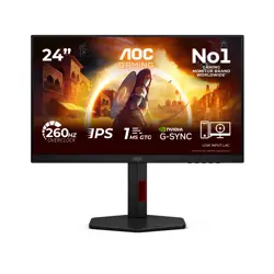 AOC 24G4ZR, 23,8, HDMI, DP 240Hz,HAS,zvuč