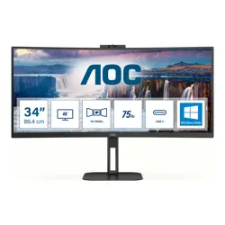 AOC LED Curved-Display Value-line CU34V5CW/BK - 86.4 cm (34") - 3440 x 1440 WQHD