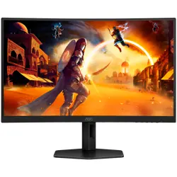 AOC Monitor Gaming C27G4ZXU Curved 27" Fast VA, 16:9, 1920x1080, 280Hz, 0.3ms, 300 cd/m2, 4000:1, HDR 10, Adaptive Sync, 2xHDMI, 1xDP, USB hub, Ergonomic, Speakers, VESA, 3y