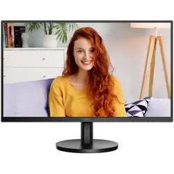 AOC Monitor U27B3M 4K 27” VA, 16:9, 3840x2160, 60Hz, 4ms, 300 cd/m2, 3500:1, 2x 2W, Audio, HDMI, DP, Tilt, 3-sided frameless, Black-Red, VESA 3y