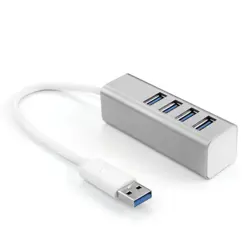 Asonic 4port USB 3.0,Tip A,aluminijsko kuć. sivo