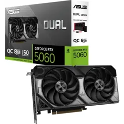 ASUS Dual GeForce RTX 5060 OC graphics card, 8GB GDDR7, PCI-E 5.0