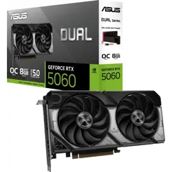 ASUS Dual GeForce RTX 5060 OC graphics card, 8GB GDDR7, PCI-E 5.0