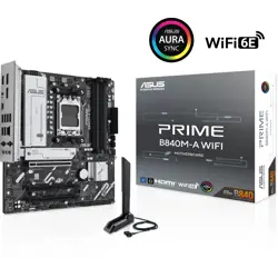 Asus Prime B840M WIFI, DDR5, SATA3, USB3.2GEN2, DP, 2.5GBE, WIFI 6E, AM5 MATX