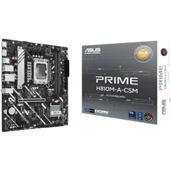 ASUS PRIME H810M-A-CSM LGA1851 mATX MB - Intel H810 2xDIMM DDR5 2xM.2 4xSATA PCIe 4.0 1Gb Ethernet 1xDisplayPort 1xHDMI with Aura Sync