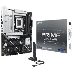 ASUS PRIME Z890-P WIFI LGA1851 ATX MB - Intel Z890 4xDIMM DDR5 4xM.2 4xSATA PCIe 5.0 2.5Gb Ethernet WiFi 7 + Bluetooth 1xDisplayPort 1xHDMI 1xUSB 20Gbps port (USB Type-C) with Aura Sync