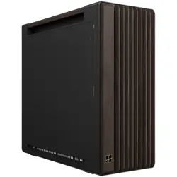 ASUS ProArt PA602 Wood Edition Modern Black (TG Panel) E-ATX Computer case, 420 mm radiator support, 1x 140 mm and 2x 200mm pre-installed fans, front panel IR dust indicator, power lock latch, tool-le