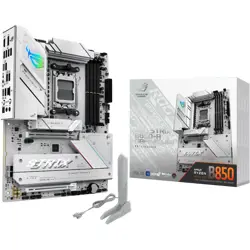 ASUS ROG STRIX B850-A GAMING WIFI AM5 ATX gaming MB - AMD B850 4xDIMM DDR5 4xM.2 2xSATA PCIe 5.0 2.5Gb Ethernet WiFi 7 + Bluetooth 1xDisplayPort 1xHDMI with Aura Sync