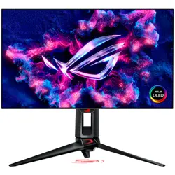 ASUS ROG Swift OLED PG27AQDP Gaming monitor - 27" (26.5" viewable), QHD (2560 x 1440), WOLED, 480 Hz, 0.03 ms (GTG), G-SYNC compatible, custom heatsink, ASUS OLED Care+, AI Assistant, DisplayHDR 400, 