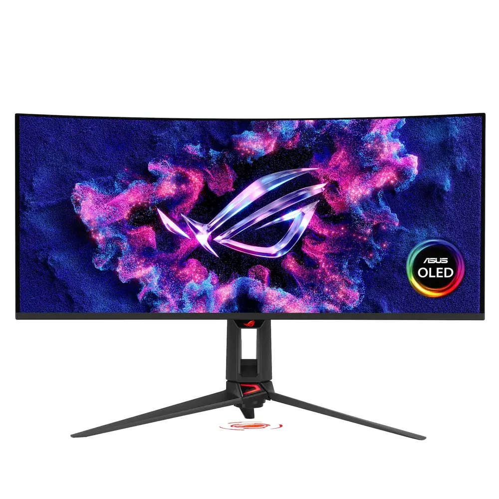 ASUS ROG Swift OLED PG34WCDN curved gaming monitor - 34", UWQHD (3440 x 1440), Tandem RGB QD-OLED, 1800R, 360Hz, 0.03ms, BlackShield, G-SYNC compatible, OLED Care Pro, Neo Proximity Sensor, DisplayHDR