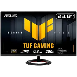 ASUS TUF Gaming VG249Q5R Gaming Monitor - 24 (23.8 viewable), FHD (1920 x 1080), Fast IPS, 200Hz, ELMB, 0.3ms GTG (min.), Speakers, DisplayWidget Center, AI Visual