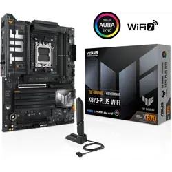 Asus Tuf Gaming X870-PLUS WIFI, DDR5, SATA3, USB3.2GEN2X2, DP, 2.5GBE, WIFI 7, AM5 ATX