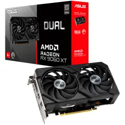 ASUS Video Card AMD Dual Radeon RX 9060 XT 8GB GDDR6 (DUAL-RX9060XT-8G) VGA, PCIe 5.0, 1xHDMI 2.1b, 2xDisplayPort 2.1a