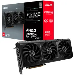 ASUS Video Card AMD Prime Radeon RX 9070 XT OC Edition 16GB GDDR6 (PRIME-RX9070XT-O16G) VGA, PCIe 5.0, 1xHDMI 2.1b, 3xDisplayPort 2.1a