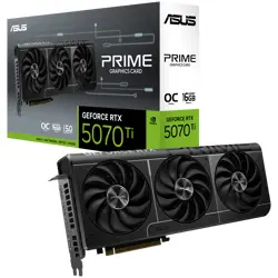 ASUS Video Card NVidia Prime GeForce RTX 5070 Ti OC Edition 16GB GDDR7 (PRIME-RTX5070TI-O16G) VGA, PCIe 5.0, 1xHDMI 2.1b, 3xDisplayPort 2.1b
