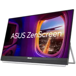 ASUS ZenScreen MB229CF Portable Monitor - 22" (21.5" viewable), FHD (1920 x 1080), IPS technology, 100Hz, USB-C PD 60W, Speakers, Carrying handle/kickstand design, C-clamp, Partition hook, Sub-woofer,