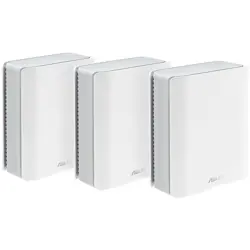 ASUS ZenWiFi BT10 (3-pack) BE18000 Tri-band WiFi 7 (802.11be) Mesh System, Smart AiMesh, 6 GHz WiFi, 18 Gbps, Dual 10G Ports, Smart Home Master SSIDs for IoT Devices & Parental Controls, Advanced Netw