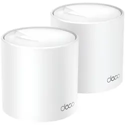 "AX3000 Whole Home Mesh Wi-Fi 6 System, 2 unitsSPEED: 574 Mbps at 2.4 GHz + 2402 Mbps at 5 GHzSPEC: 2× Internal Antennas, 3× Gigabit Ports (WAN/LAN auto-sensing), 2 Streams and HE160 for 5GHzFEATURE: 