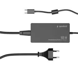 Gembird 100 W PowerDelivery GaN USB Type-C fast charger, black