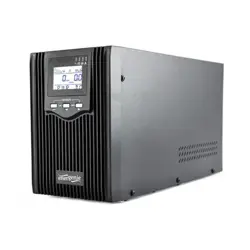 Gembird 2000 VA pure sine wave UPS, LCD display, 2 x Schuko 3 x C13 outputs, USB, black