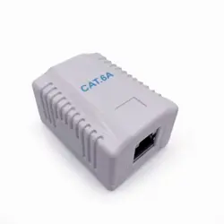 Gembird CAT6A FTP single port surface mount box