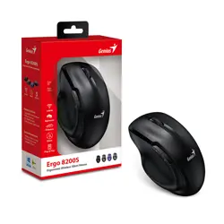 Genius Ergo 8200S, ergonomski bežični miš, crni