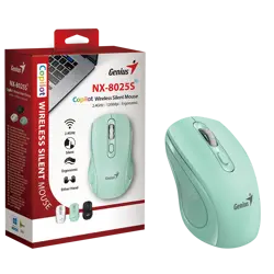 Genius NX-8025S, bežični miš, silent, BT, aqua