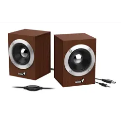 Genius zvučnici SP-HF280, 6W, USB+3,5mm, drveni