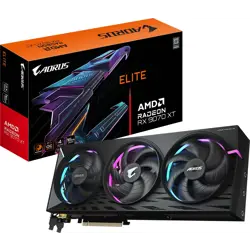 Gigabyte Aorus Radeon RX 9070 XT Elite 16g Graphics Card, 16GB GDDR6, PCI-E 5.0