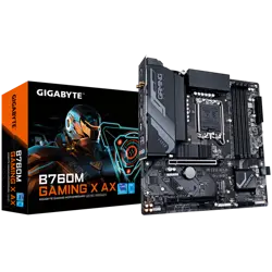 GIGABYTE B760M GAMING X AX, DDR5, SATA3, USB3.2Gen2, DP, 2.5GbE, WiFi 6E, LGA1700 mATX