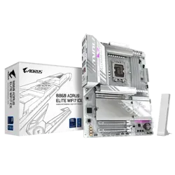 GIGABYTE B860 AORUS ELITE WF7 ICE, DDR5, SATA3, USB4, DP, Wi-Fi 7, LGA1851 ATX
