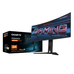 Gigabyte Mo34WQC 34 "OLED GAMING WQHD MONITOR, 3440 X 1440, 0.03MS, 175Hz, HDR TRUE BLACK