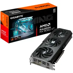 GIGABYTE Video Card AMD Radeon RX 9060 XT GAMING OC 16G (16GB GDDR6/128bit, PCI-E 5.0, 1x 8Pin Power connector, Recommended PSU 450W, 2xDP, 1x HDMI, Retail)