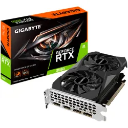 GIGABYTE Video Card NVIDIA GeForce RTX 3050 WINDFORCE OC V2 6G (6GB GDDR6/96bit, PCI-E 4.0, Recommended PSU 300W, 2xDP, 2xHDMI) ATX