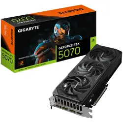 GIGABYTE Video Card NVIDIA GeForce RTX 5070 WINDFORCE SFF 12G (12GB GDDR7/192bit, PCI-E 5.0, Recommended PSU 750W, 16Pin Power connector, 3x DP, 1x HDMI)