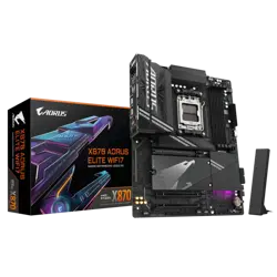 GIGABYTE X870 AORUS ELITE WIFI7, DDR5, SATA3, USB4, DP, 2.5GbE, WiFi 7, AM5 ATX