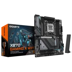 GIGABYTE X870 GAMING X WIFI7, DDR5, SATA3, USB4, DP, 2.5GbE, WiFi 7, AM5 ATX