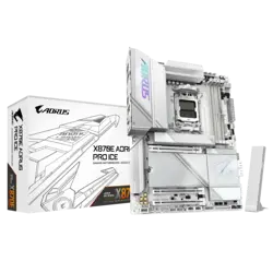 GIGABYTE X870E AORUS PRO ICE, DDR5, SATA3, USB4, DP, 2.5GbE, WiFi 7, AM5 ATX