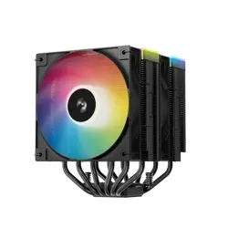 Hladilnik za procesor DeepCool AG620 BK ARGB V2, 2x120mm, črn