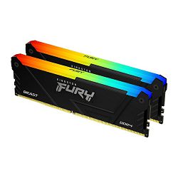 Kingston DDR4 16GB, 3200MHz, (2x8G) FURY Beast RGB