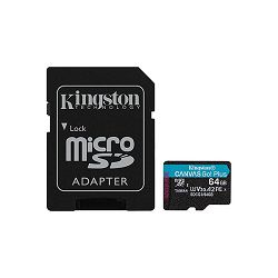 Kingston microSDXC, Select plus Go,R170/W70, 64GB